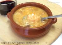   Sopa de ajo o sopa castellana