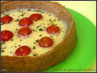   Pastel de queso con tomatitos