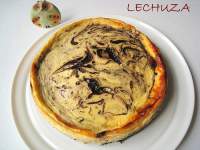   TARTA DE QUESO MARMOLEADA CON CHOCOLATE (CHOCOLATE CHEESECAKE)