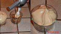   Receta con sifón: mousse au caramel au beurre salé sobre manzanas