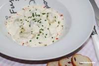   Raviolis de magret de pato y calabaza con salsa de queso (pasta fresca casera 39Âº desafío  en la cocina )         
