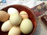  Tortilla de chorizo de jabalí con huevos de verdad