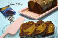 Mi Recetario por Elena Pilar: Bizcocho marmolado de mocha con ganaché de chocolate blanco